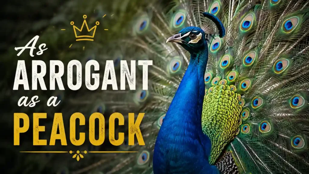 As arrogant as a peacock