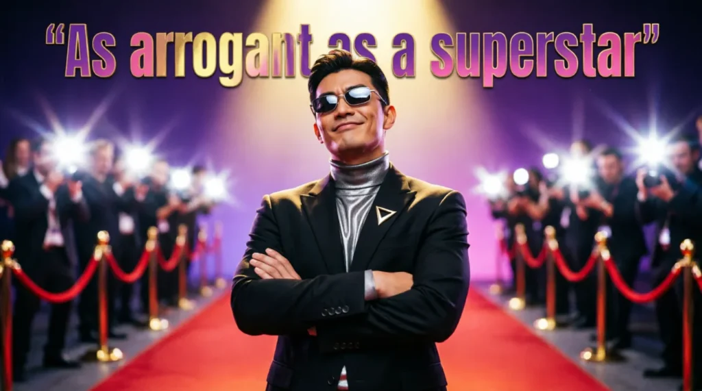 As arrogant as a superstar