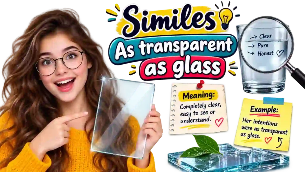 As transparent as glass