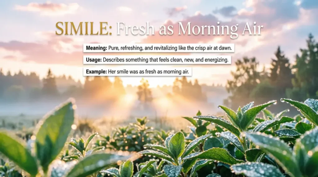 Better as Fresh as Morning Air