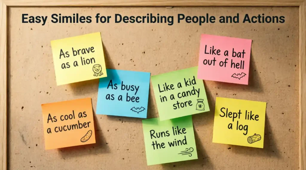 Easy Similes for Describing People and Actions
