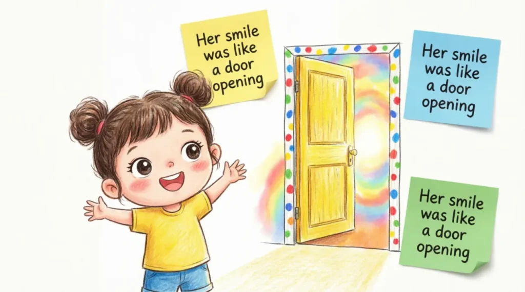 Her smile was like a door opening