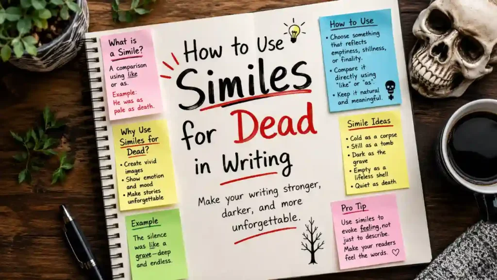 How to Use Similes for Dead in Writing