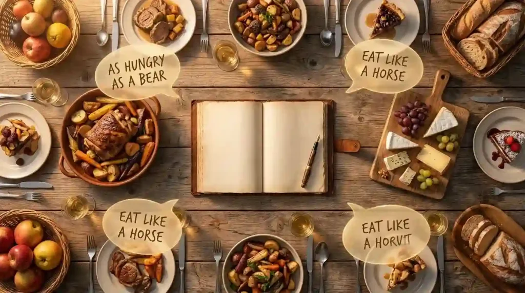 Similes for Eating
