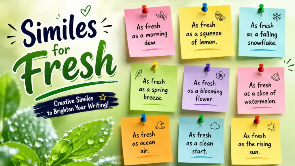 Similes for Fresh