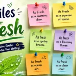 Similes for Fresh