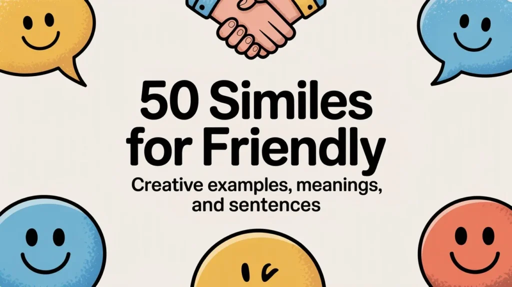 Similes for Friendly