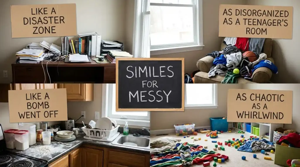 Similes for Messy