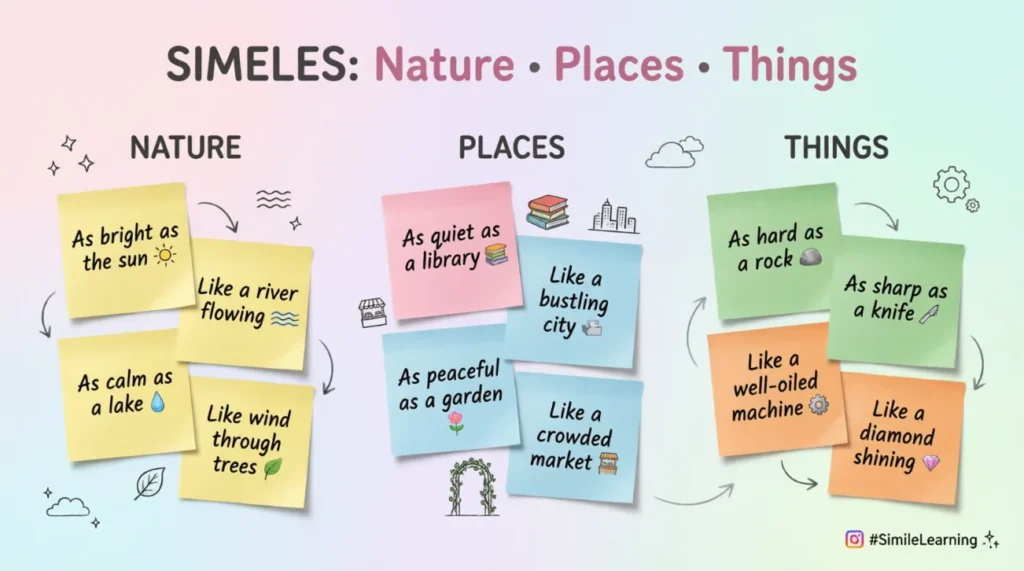 Similes for Nature, Places, and Things