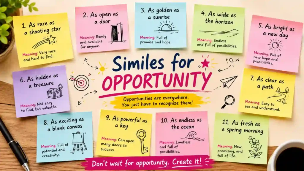 Similes for Opportunity