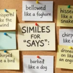Similes for Says