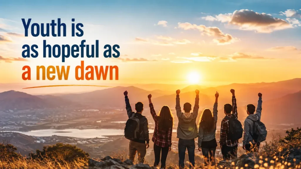 Youth is as hopeful as a new dawn