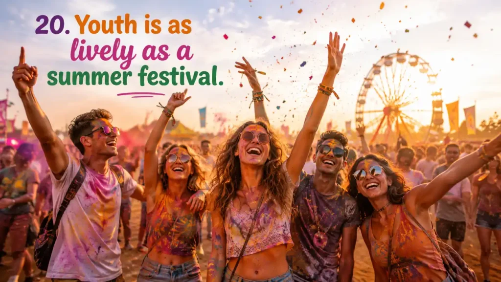 Youth is as lively as a summer festival