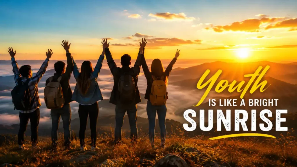  Youth is like a bright sunrise