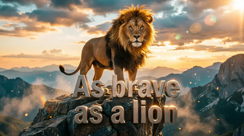 As brave as a lion