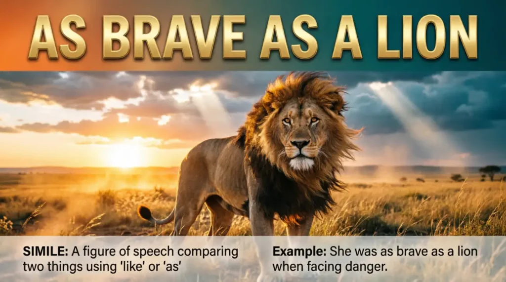 As brave as a lion