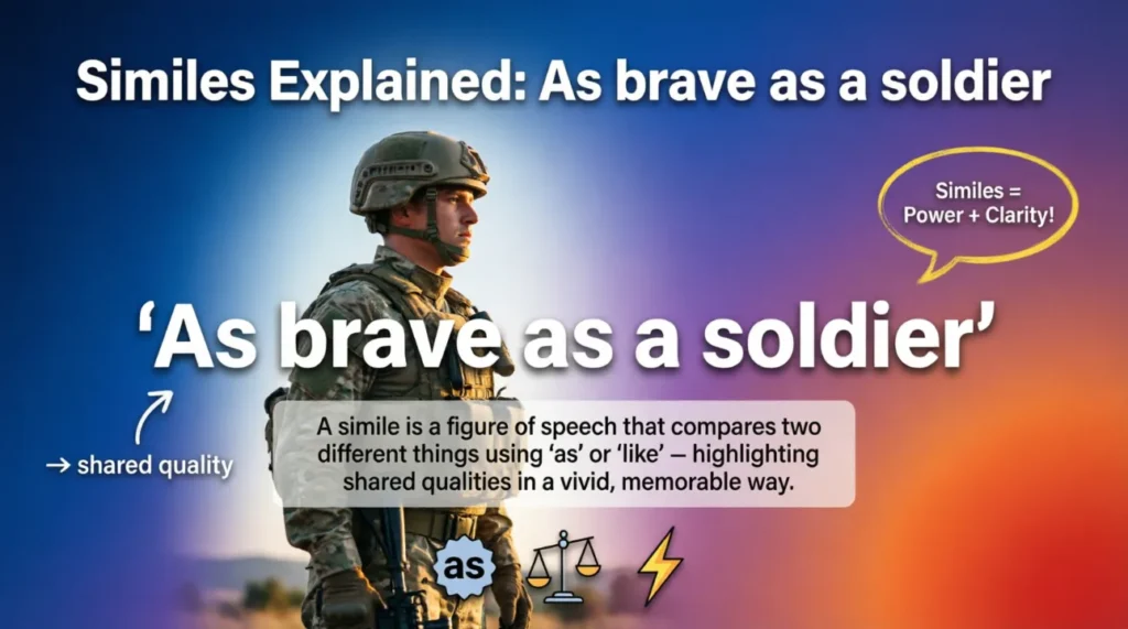 As brave as a soldier