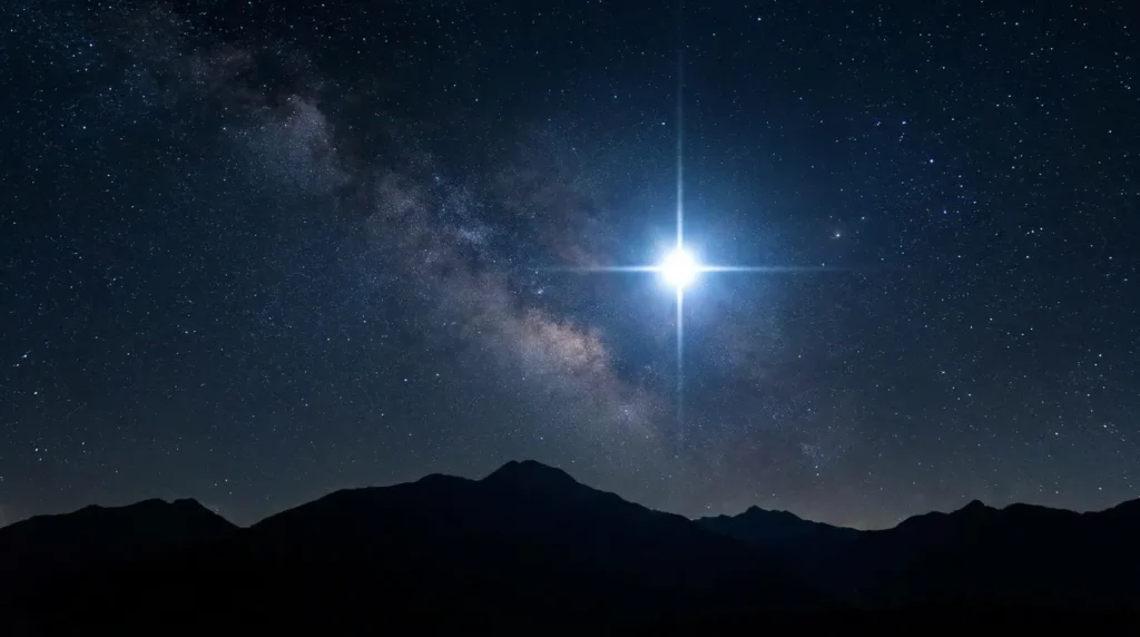 As clear as a bright star