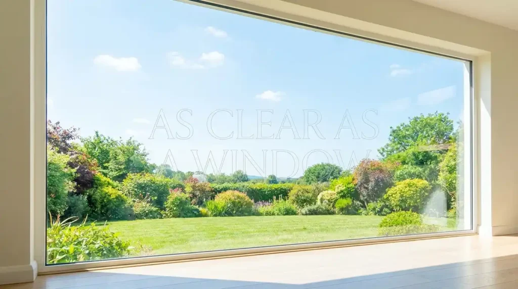 As clear as a window