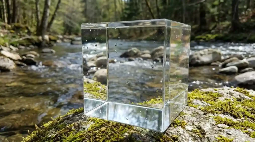 As clear as glass