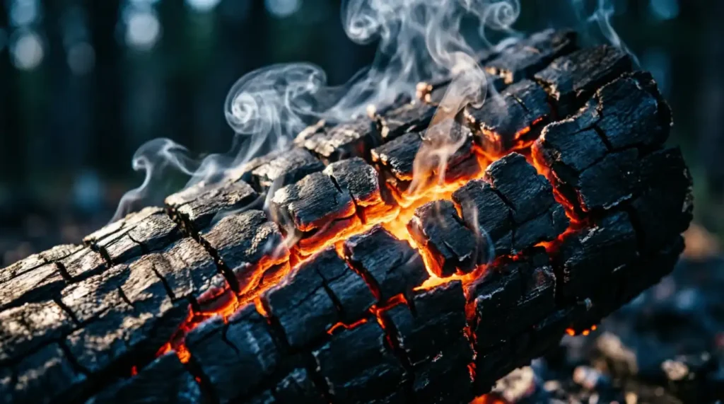 As Dark as a Charred Log