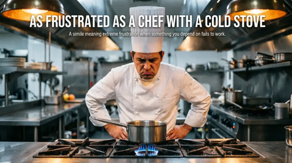 As Frustrated as a Chef With a Cold Stove