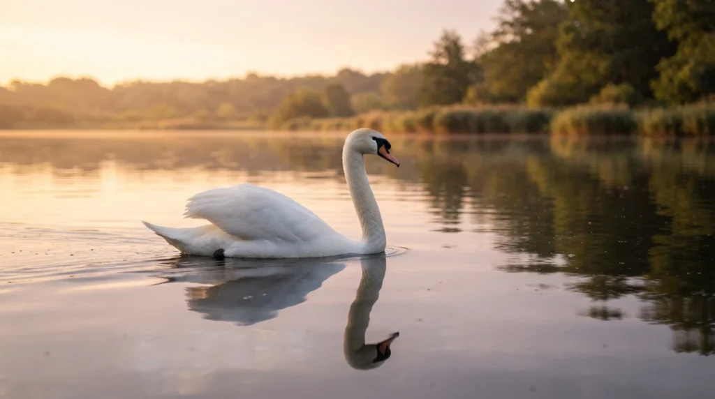 As graceful as a swan