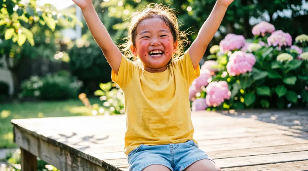 As happy as a child