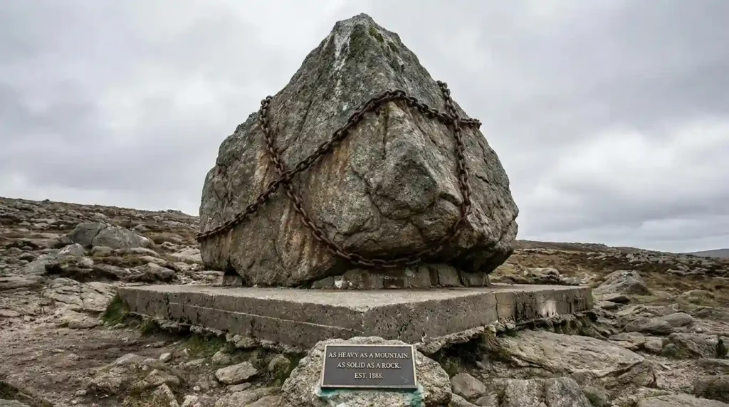 As heavy as a mountain and as solid as a rock