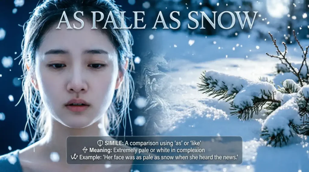 As pale as snow