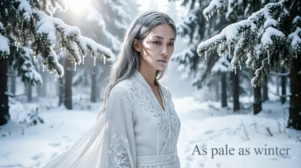 As pale as winter