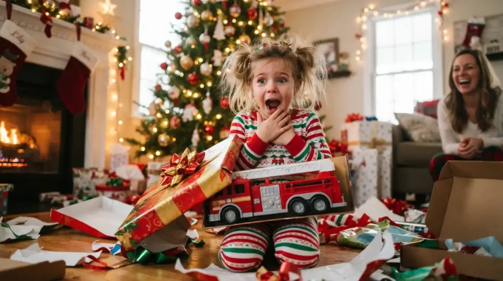 As surprised as a child on Christmas morning