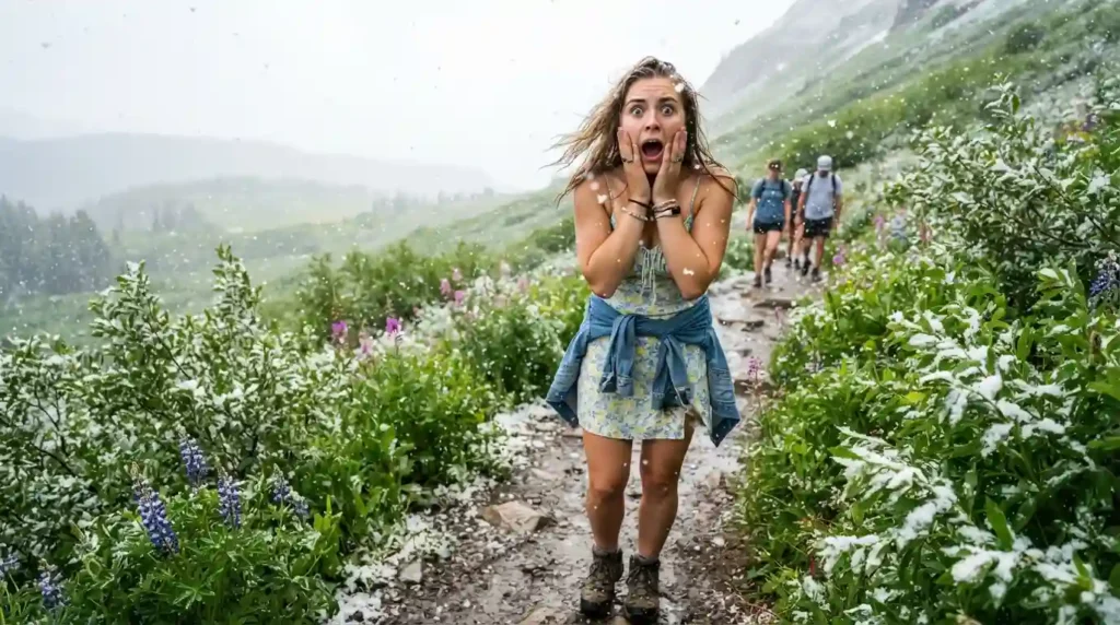 As surprised as seeing snow in summer