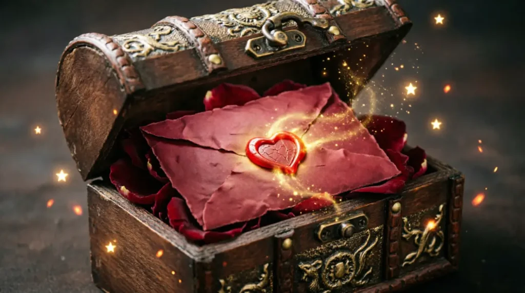 Her love letter was like a treasure chest.