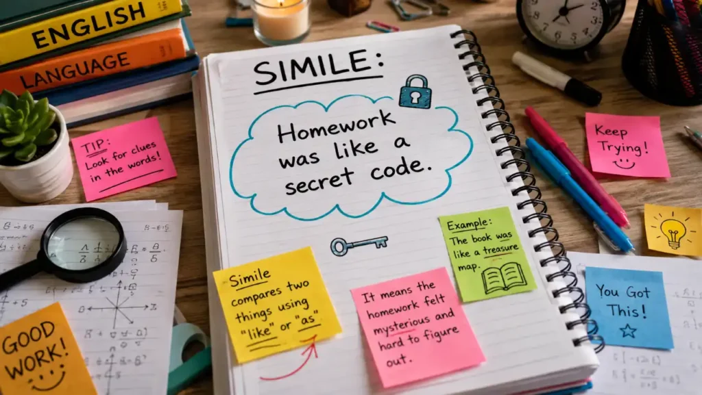 Homework was like a secret code