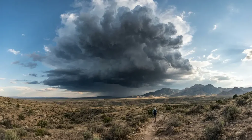 Like a thundercloud without rain