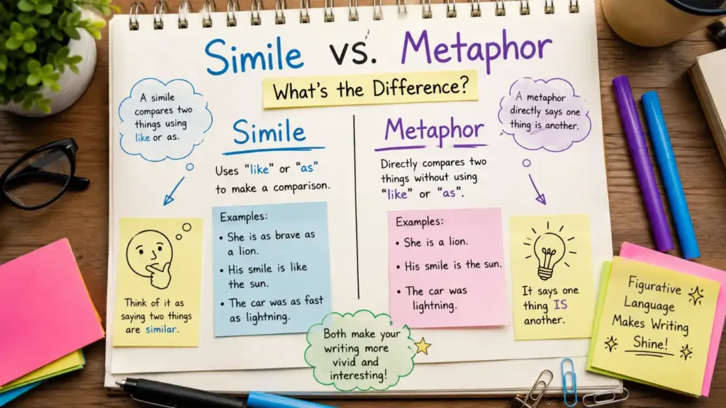 Simile vs. Metaphor
