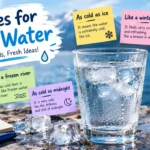 Similes for Cold Water