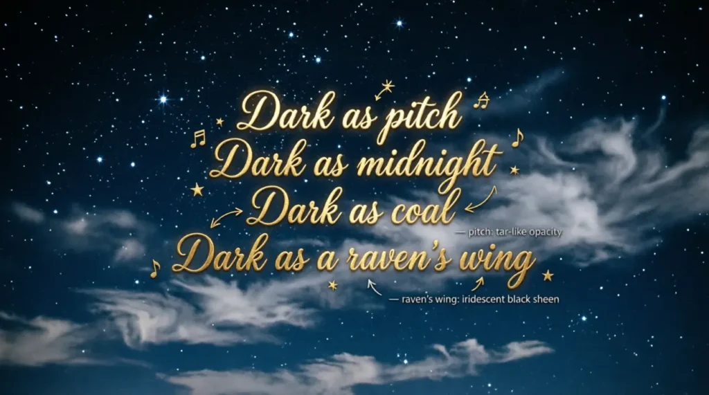 Similes for Dark Sky