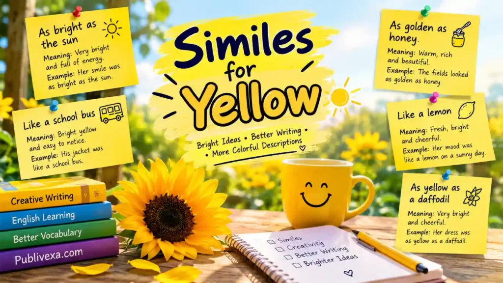 Similes for Yellow