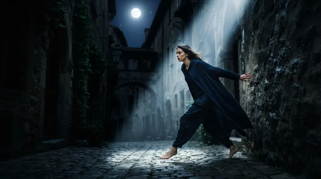 Sneaking like a moonbeam