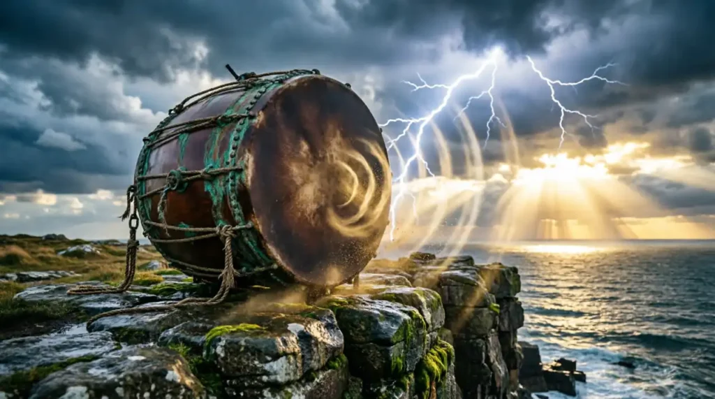 The wind was as loud as a drum