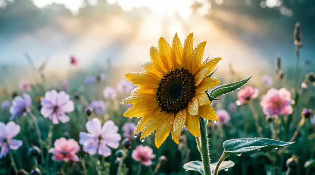 Waiting like a flower for sunlight