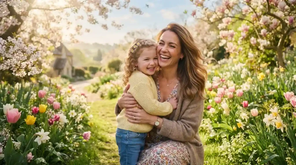 Mom is like a spring morning